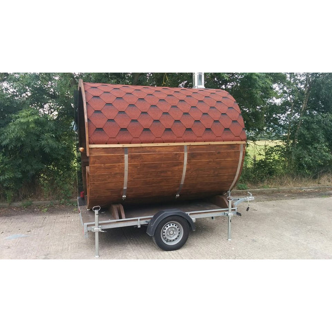 Scandanavian Barrel Sauna with Porch